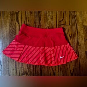 Nike Vibrant Red Pleated Skirt